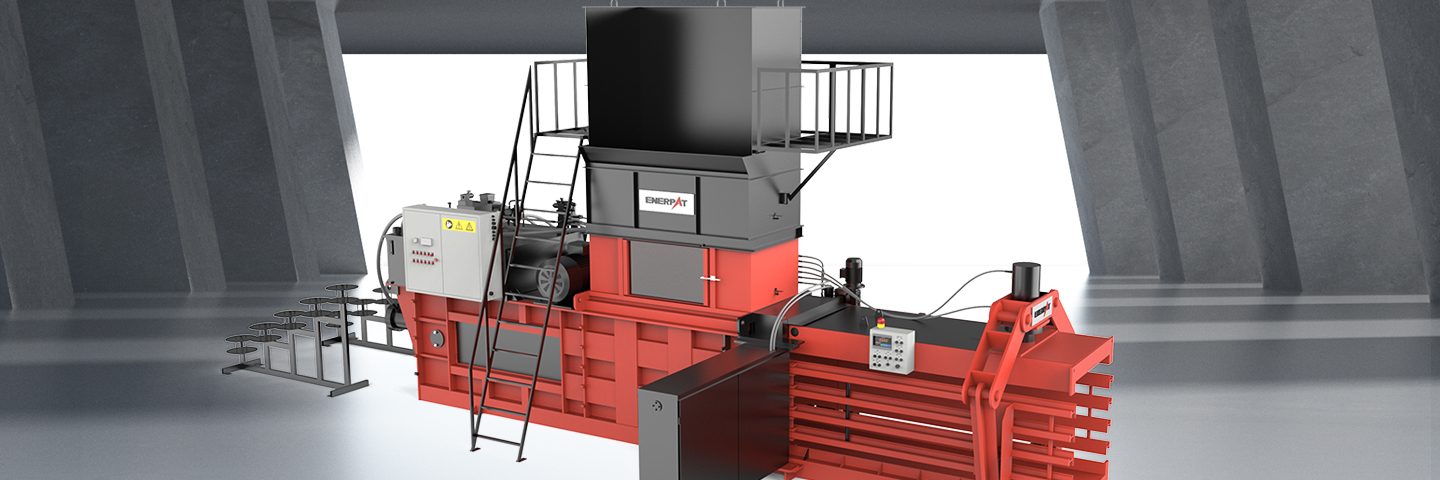 horizontal waste baler 横型廃棄物ベーラー