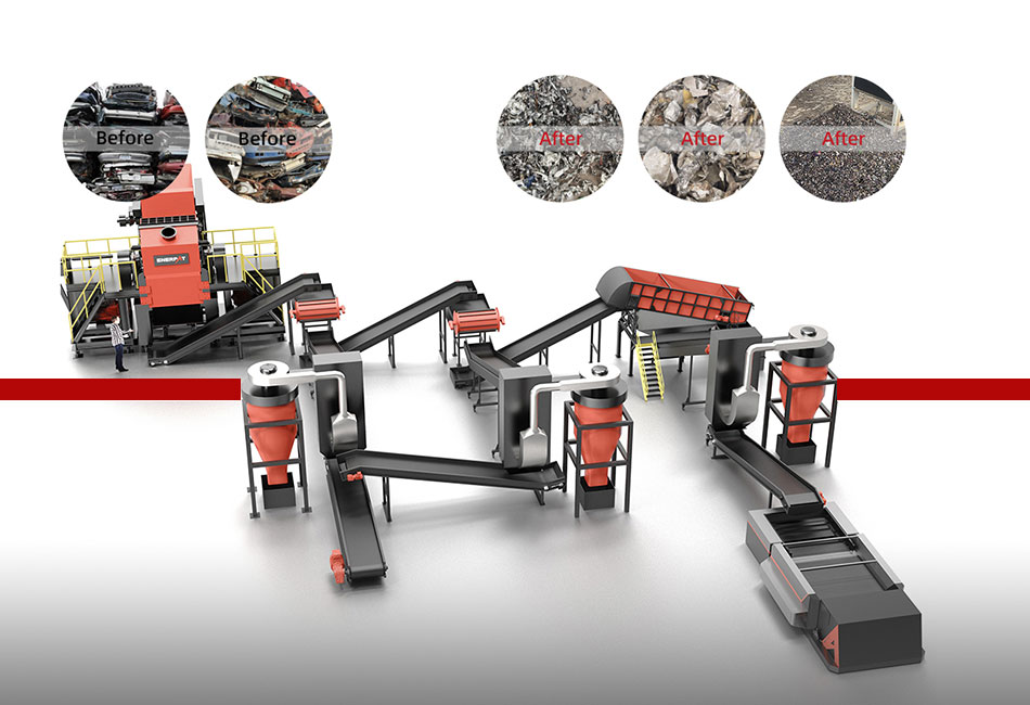 Auto Recycling Plant with Washing and Drying 洗浄・乾燥機能付きオートリサイクルプラント