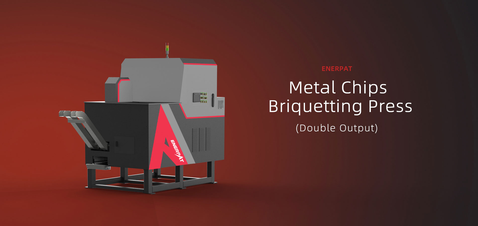 Double Output Metal Chips Briquetting Press ダブルアウトプットメタルチップブリケットプレス