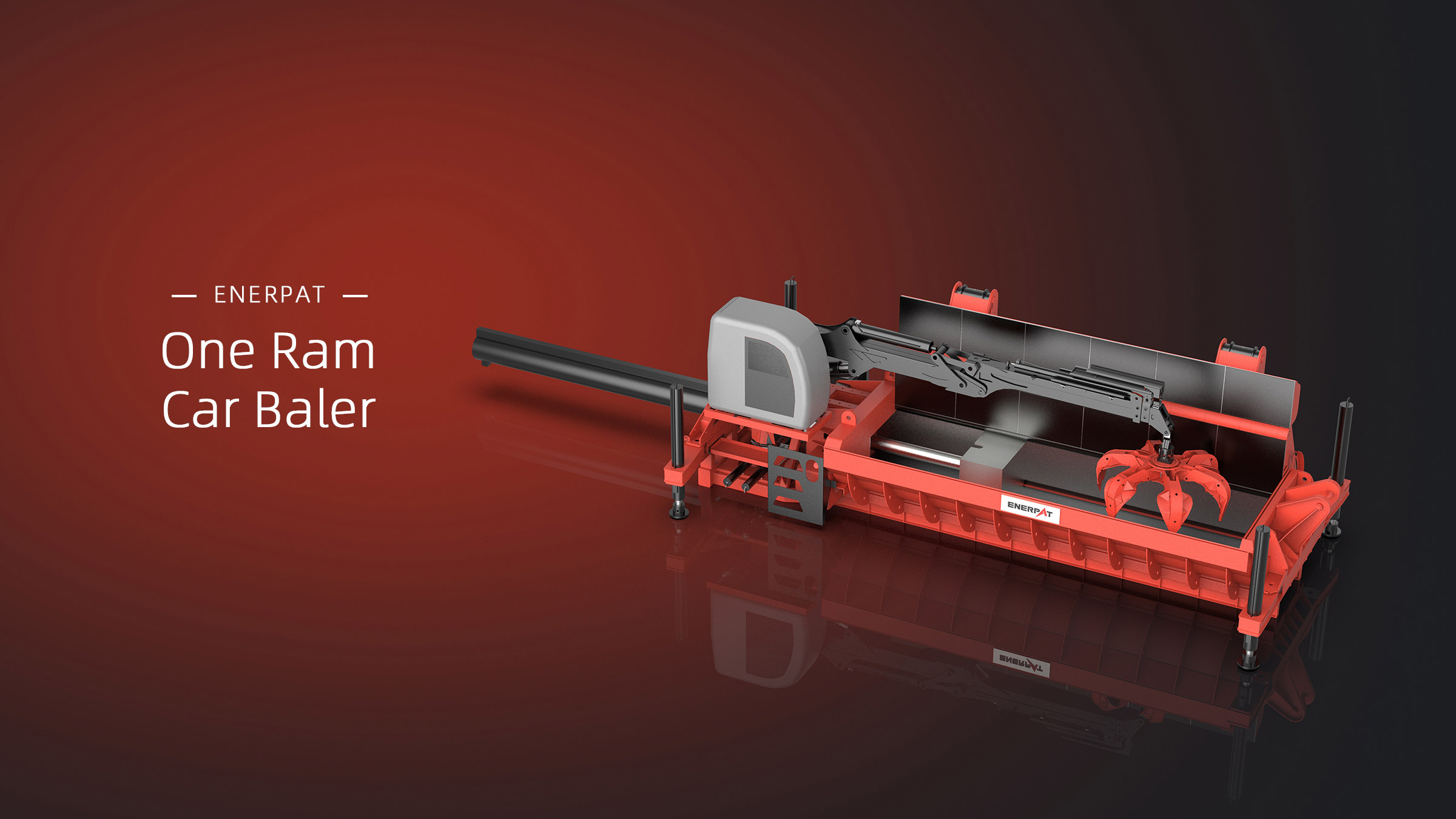 ENERPAT AMB-SC Series Mobile Car Crusher Baler ENERPAT AMB-SC シリーズ移動式自動車破砕機ベーラー