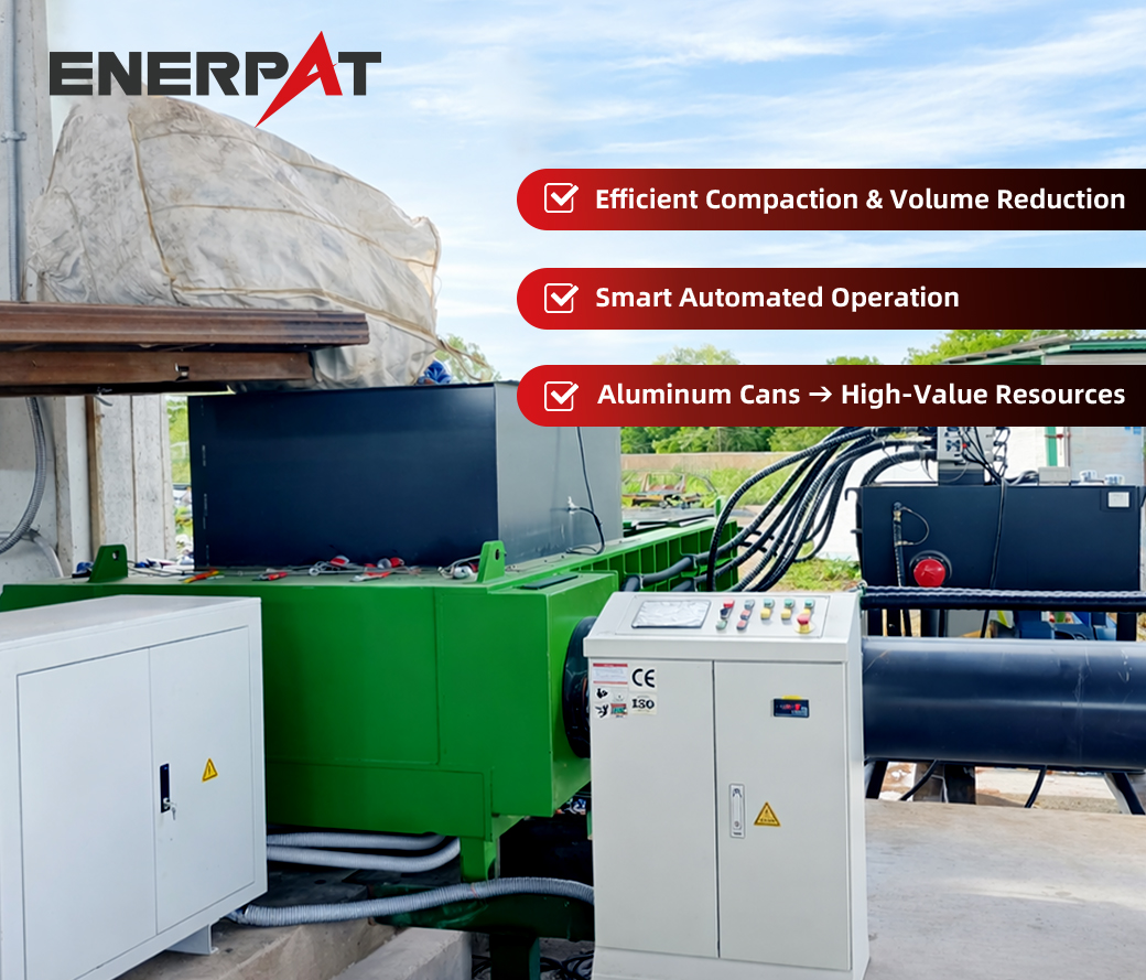 Hydraulic Aluminum Can Baler 油圧式アルミ缶ベーラー