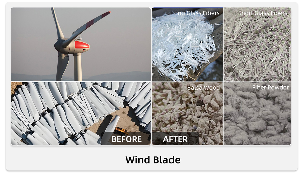 Wind Turbine Blades Recycling Plant 風力タービンブレードリサイクルプラント