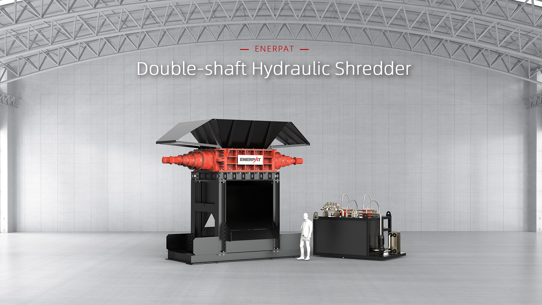 Scrap Metal Shredder (Two Shaft) 金属スクラップシュレッダー(2軸)