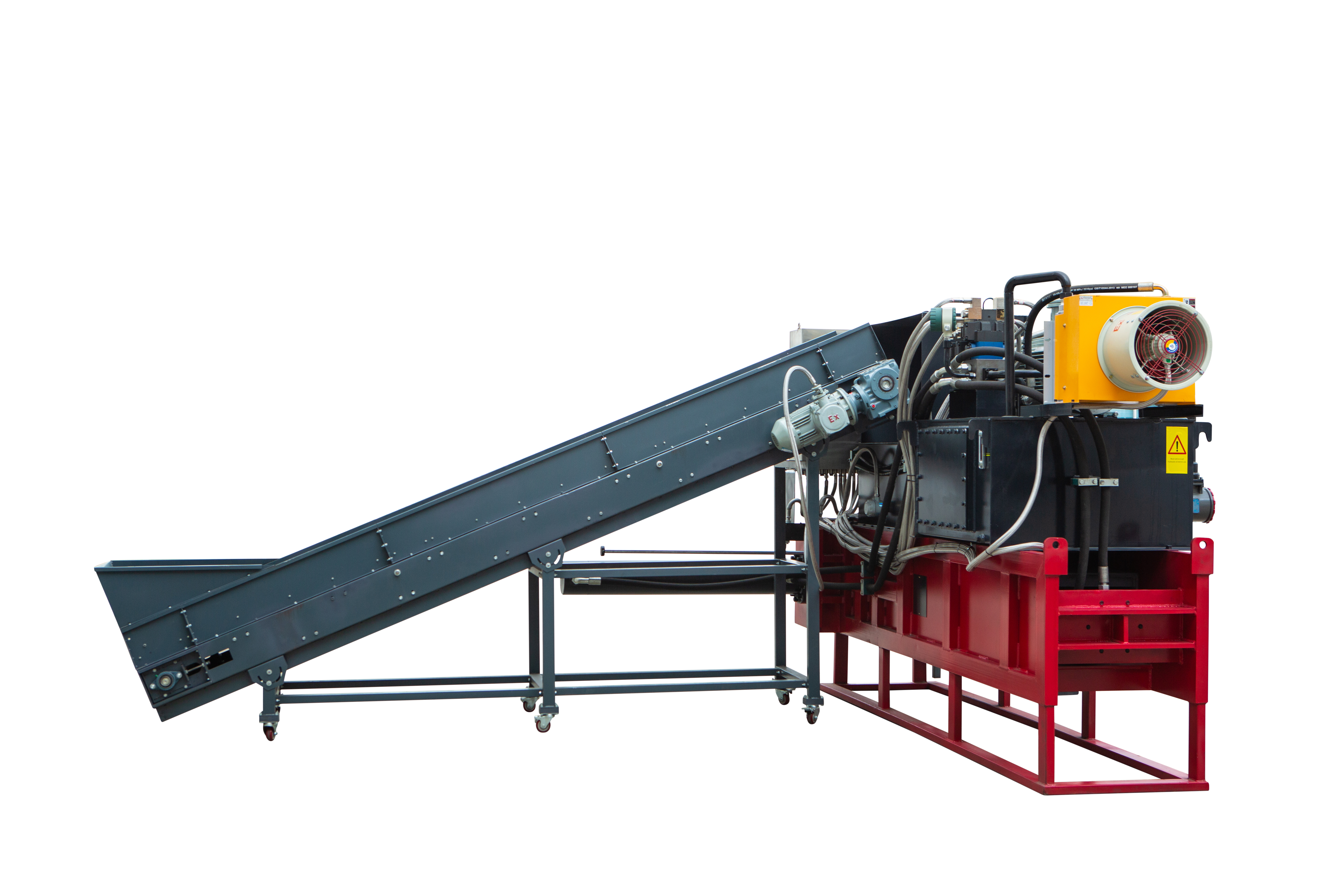 ENERPAT HBA-B90 Wood Shaving Bagging Baler on the Way to Chile,used for wood shaving