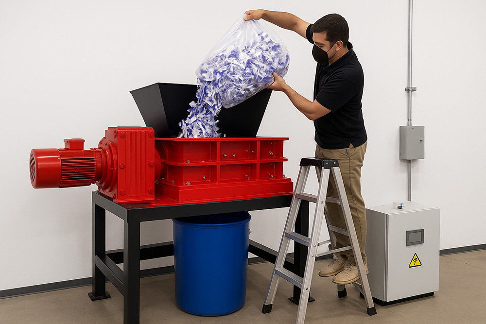  MSB-E500 二軸工業用段ボールシュレッダー