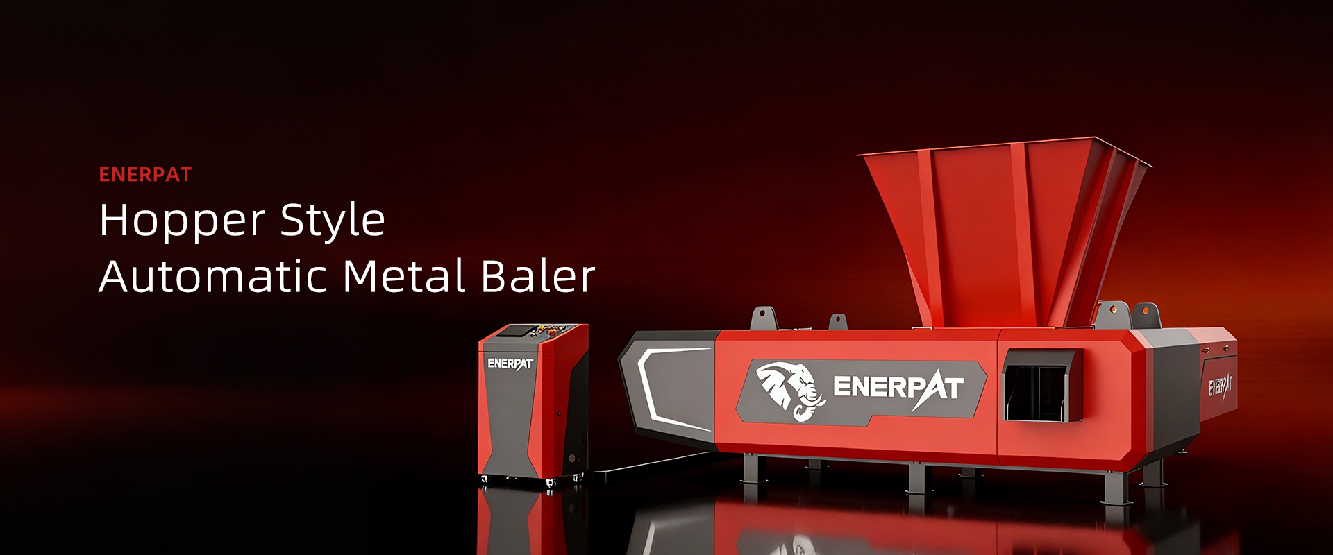 ホッパー式自動金属ベーラー 