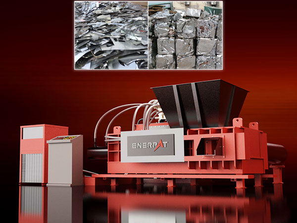 ポーランドの金属リサイクル業者、ENERPAT のホッパー型自動金属梱包プレスで効率を向上