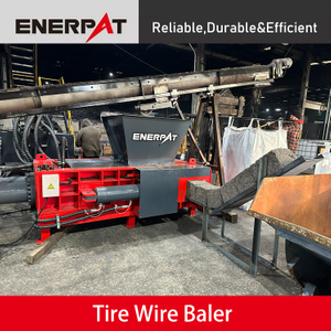 ホッパー式タイヤワイヤーベーラー