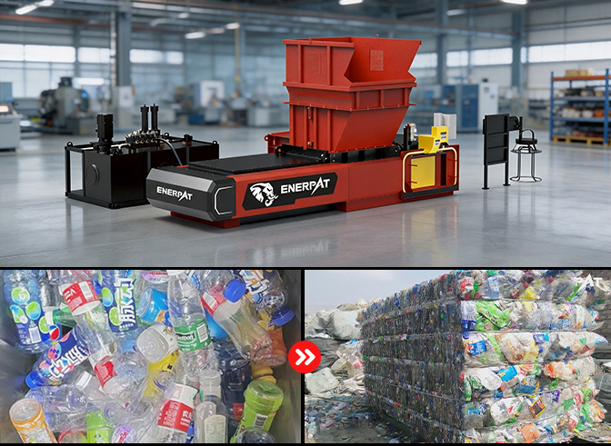 プラスチック用自動ツーラムベーラー