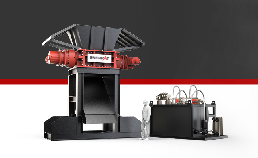 油圧式二軸スチールシュレッダー