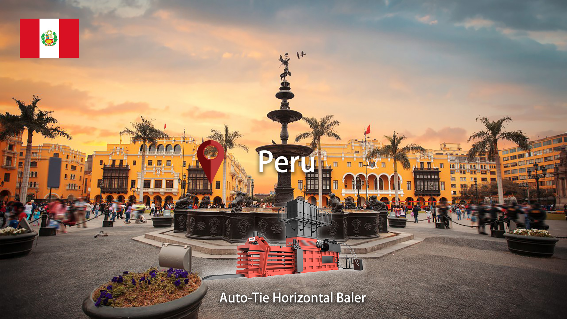 ペルー：ENERPAT 20+ 段ボール用自動結束梱包機を導入