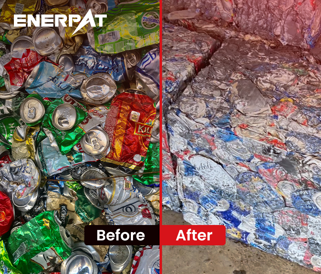 Hydraulic Aluminum Can Baler 油圧式アルミ缶ベーラー