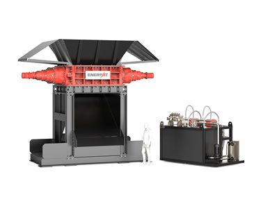 金属スクラップシュレッダー