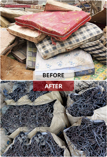 ポケットコイルリサイクルライン