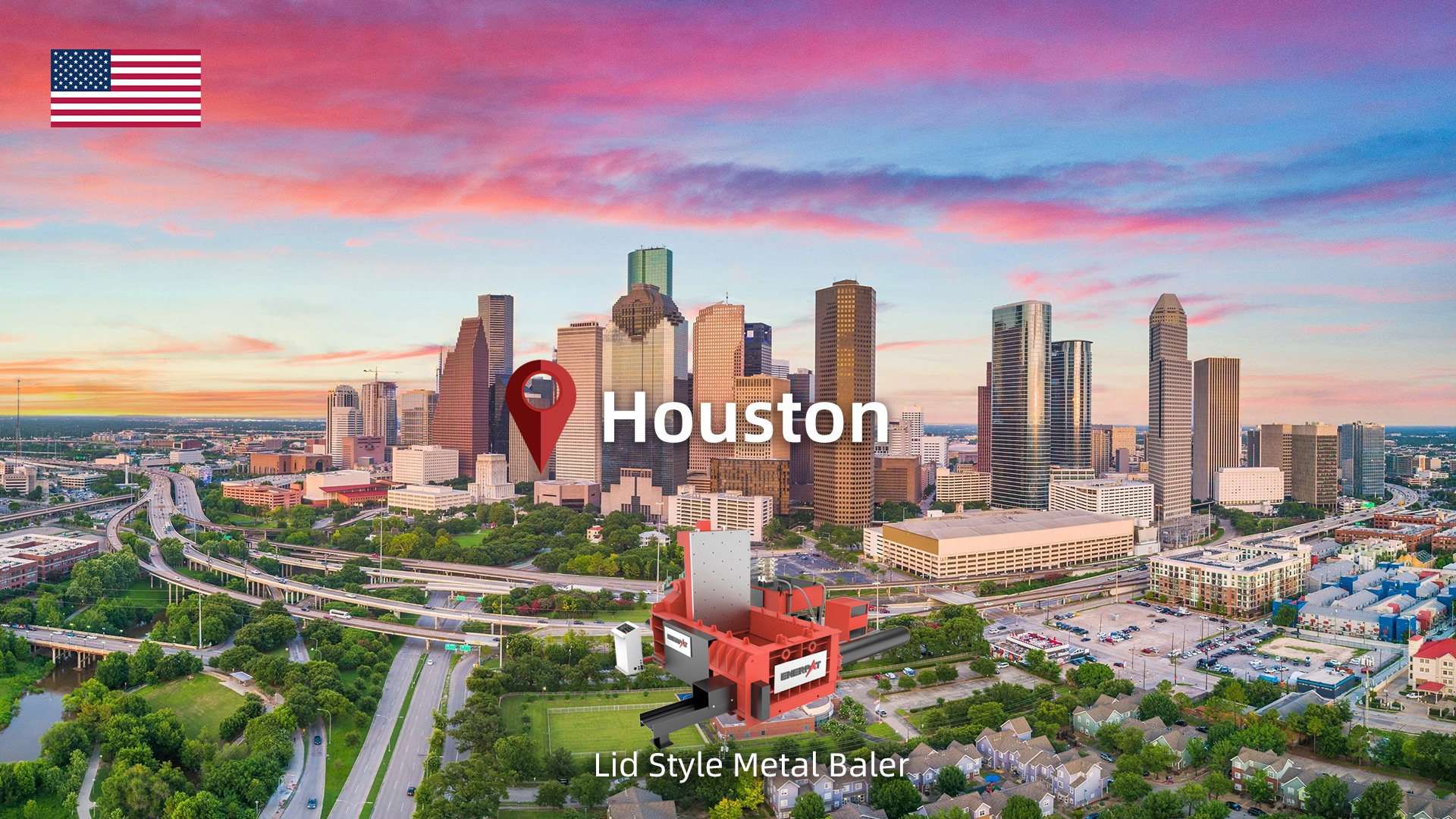 テキサス州ヒューストン: ENERPAT マットレス スプリング ベーラーを設置