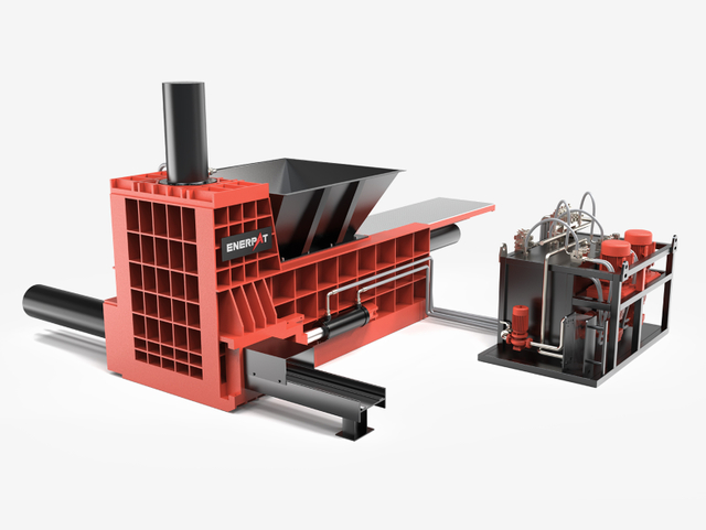 三重圧縮スクラップ金属ベーラー