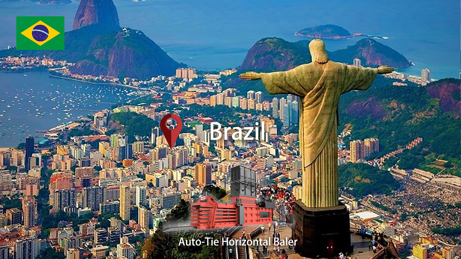 ブラジル：ENERPAT全自動段ボール廃棄ベーラーを導入