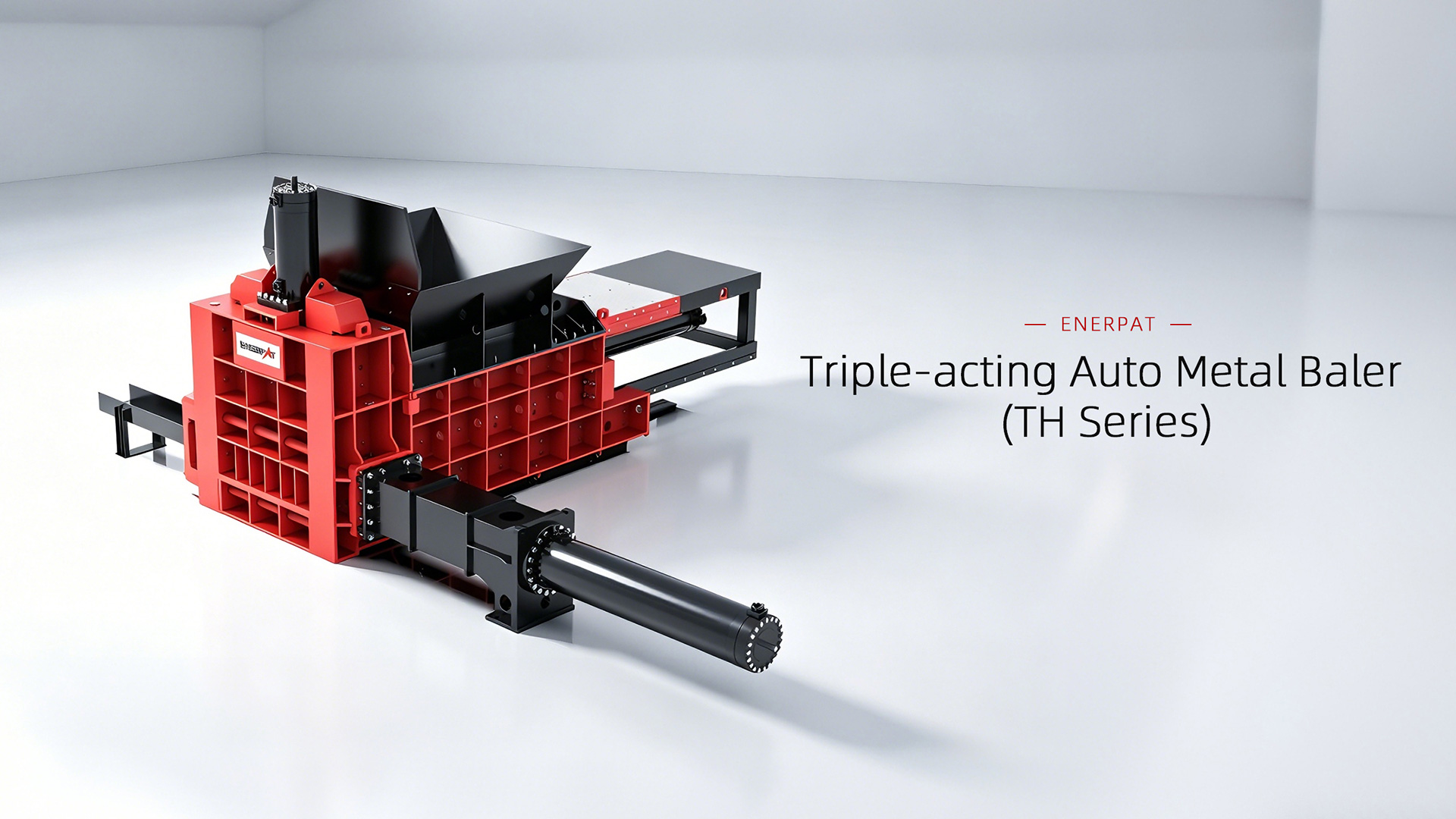 三重圧縮スクラップ金属ベーラー 