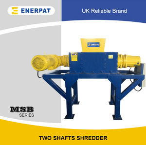 Commercial Double Shaft Shredder for Steel Drums