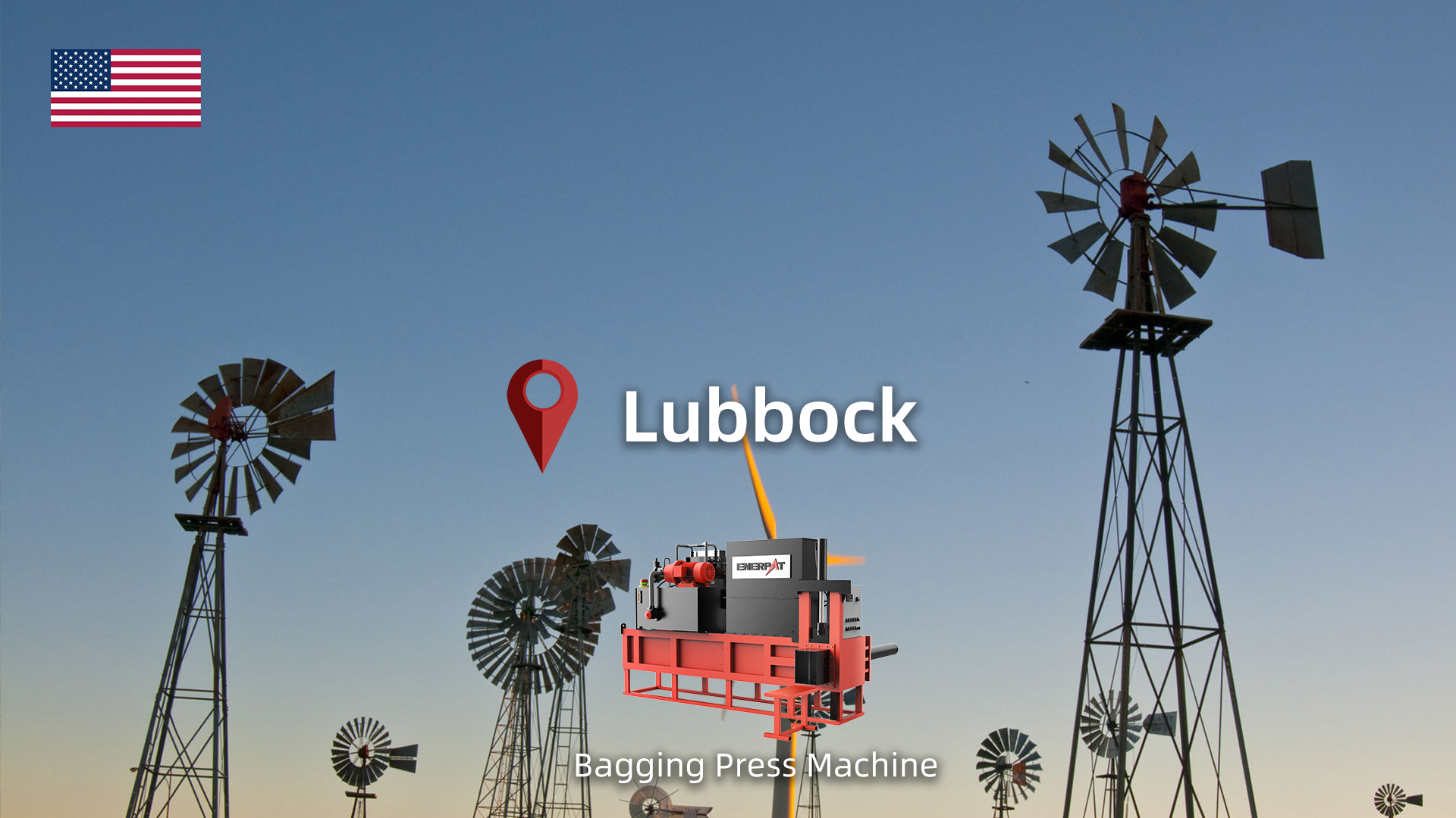 テキサス州ラボック: ENERPAT ヘンプハードベーラーを設置